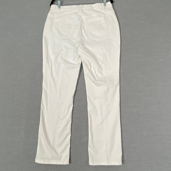 Northern Reflections Town Jeans White Mid Rise Straight Leg Sz 8 Regular - Picture 3 of 12